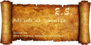 Répási Samuella névjegykártya